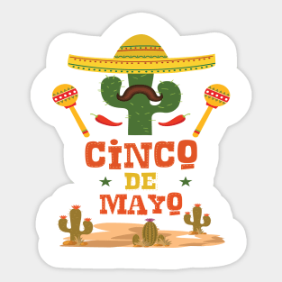 Funny cinco de mayo cool mexico festival Sticker